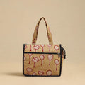 Brown Handcrafted Cotton Small Hand Bag