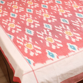 Pochampally Ikat Weave Cotton Single Bedsheet (90 x 60 in) 22