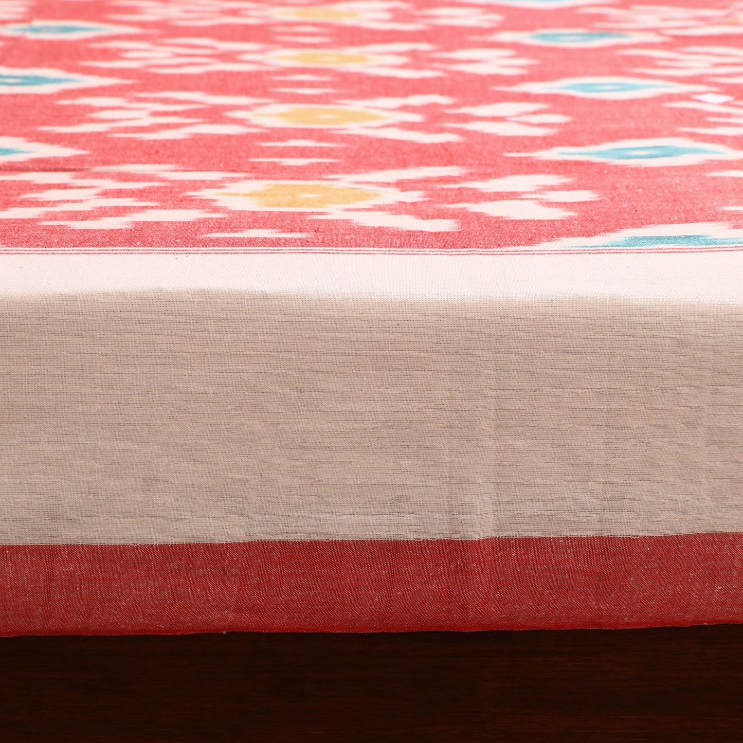 Pochampally Ikat Weave Cotton Single Bedsheet (90 x 60 in) 22
