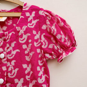 Pure Cotton Girls Frock Dress in Batik Block Prints (3-4 Years) 57