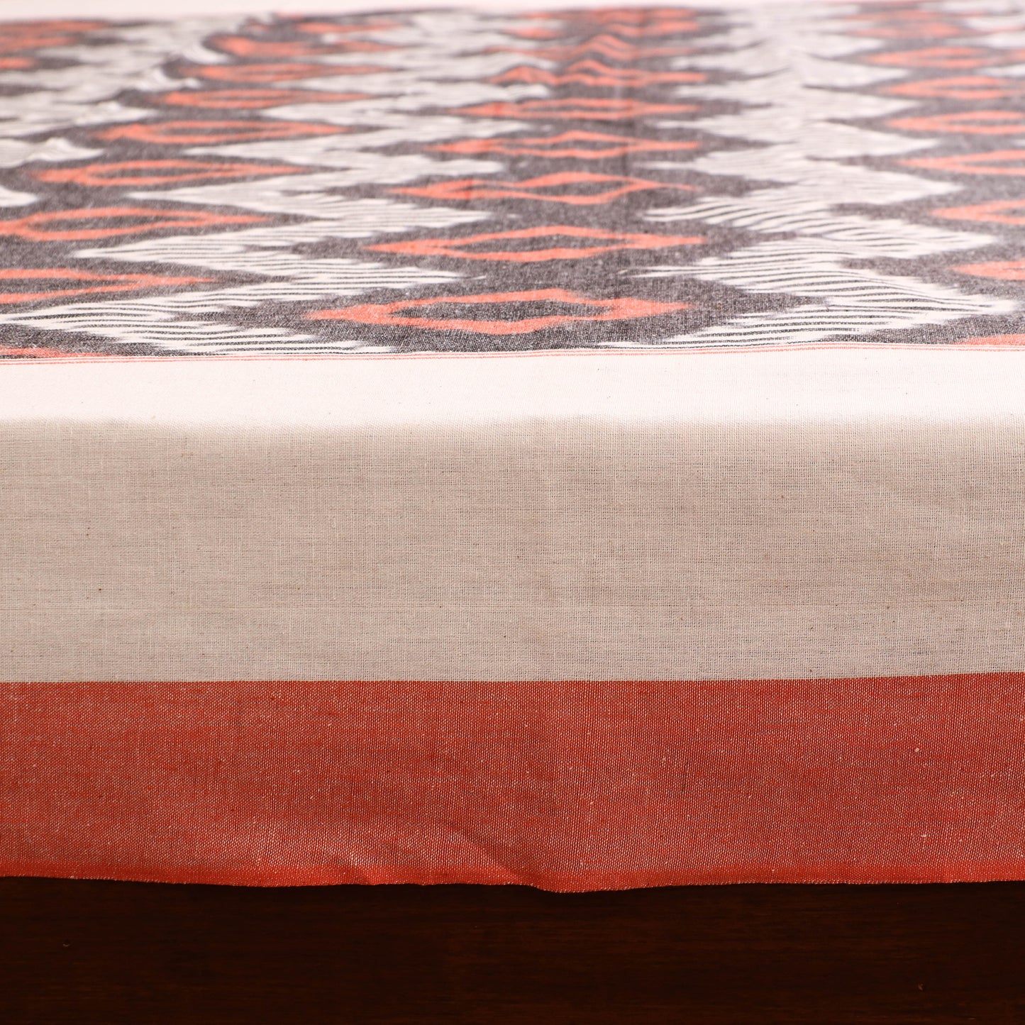 Pochampally Ikat Weave Cotton Single Bedsheet (90 x 60 in) 23