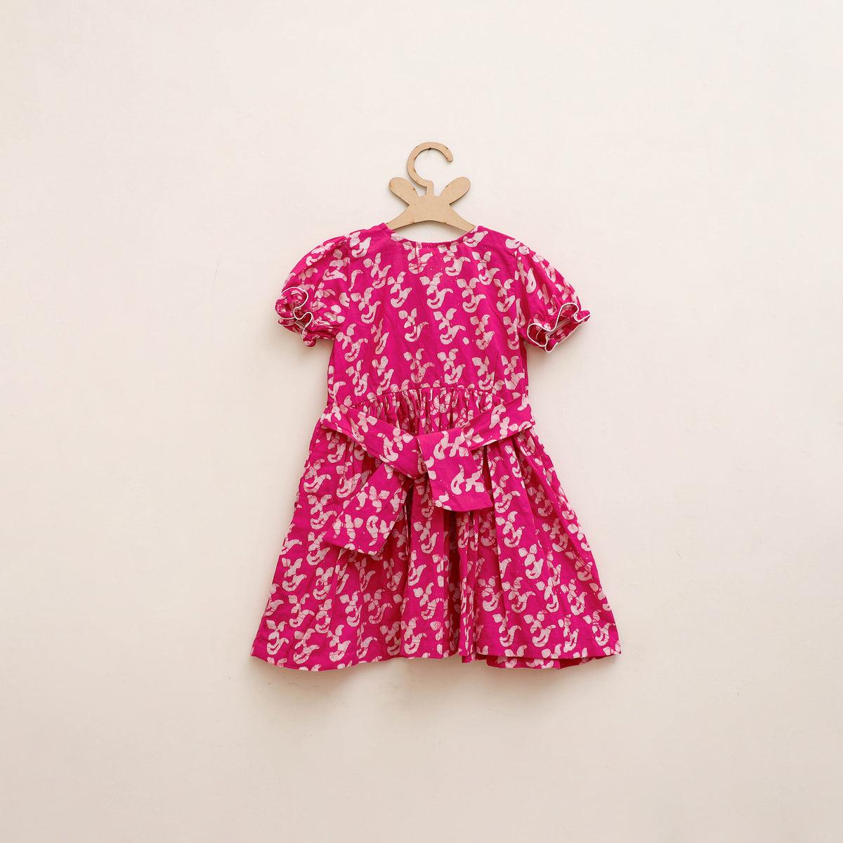Pure Cotton Girls Frock Dress in Batik Block Prints (3-4 Years) 57