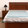Pochampally Ikat Weave Cotton Single Bedsheet (90 x 60 in) 24