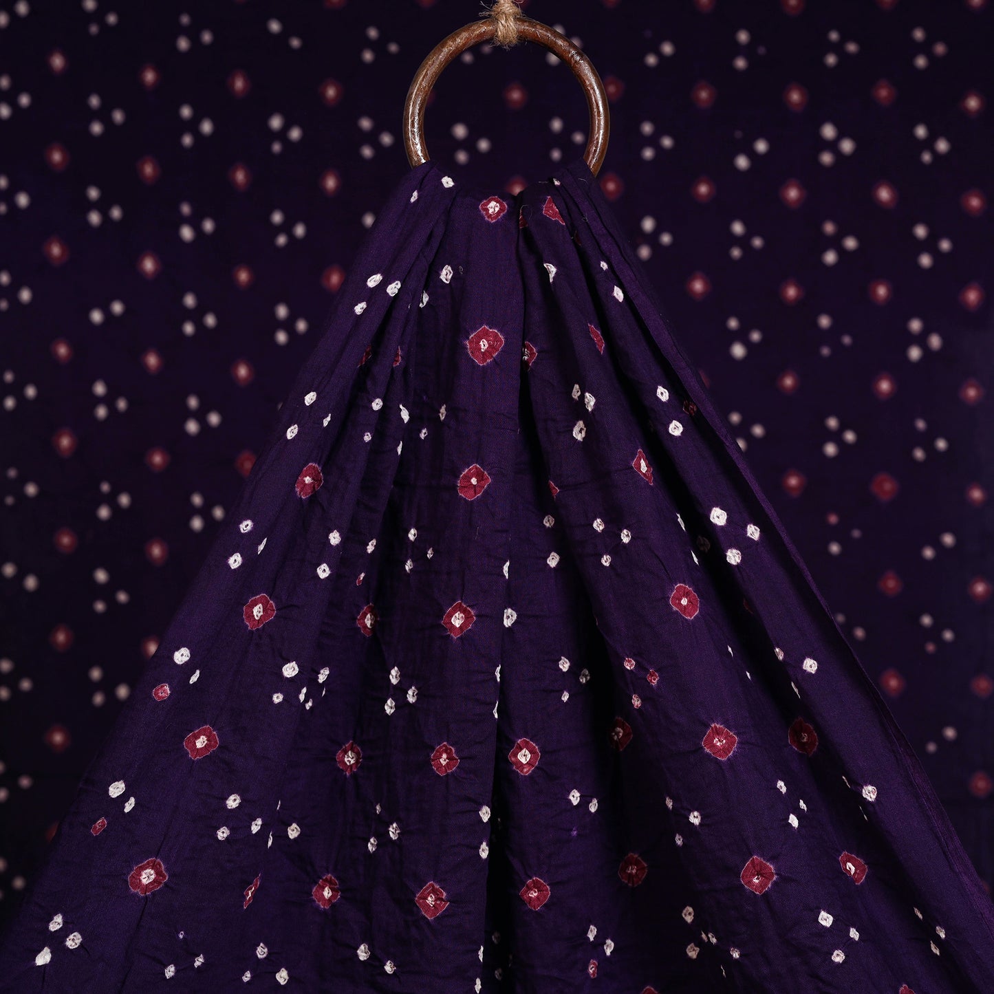 Kutch Tie-Dye Cotton Bandhani Fabric 03