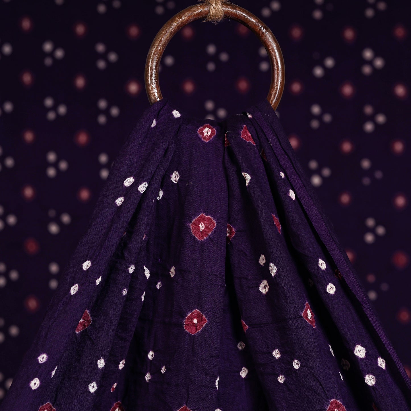 Kutch Tie-Dye Cotton Bandhani Fabric 03