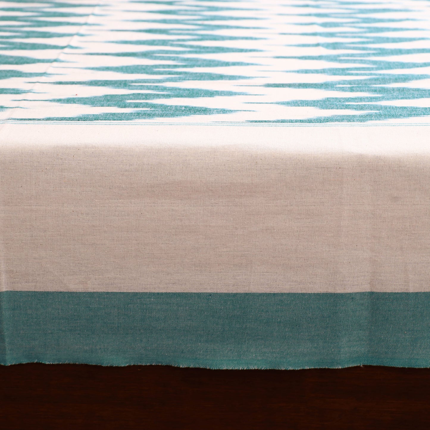 Pochampally Ikat Weave Cotton Single Bedsheet (90 x 60 in) 24