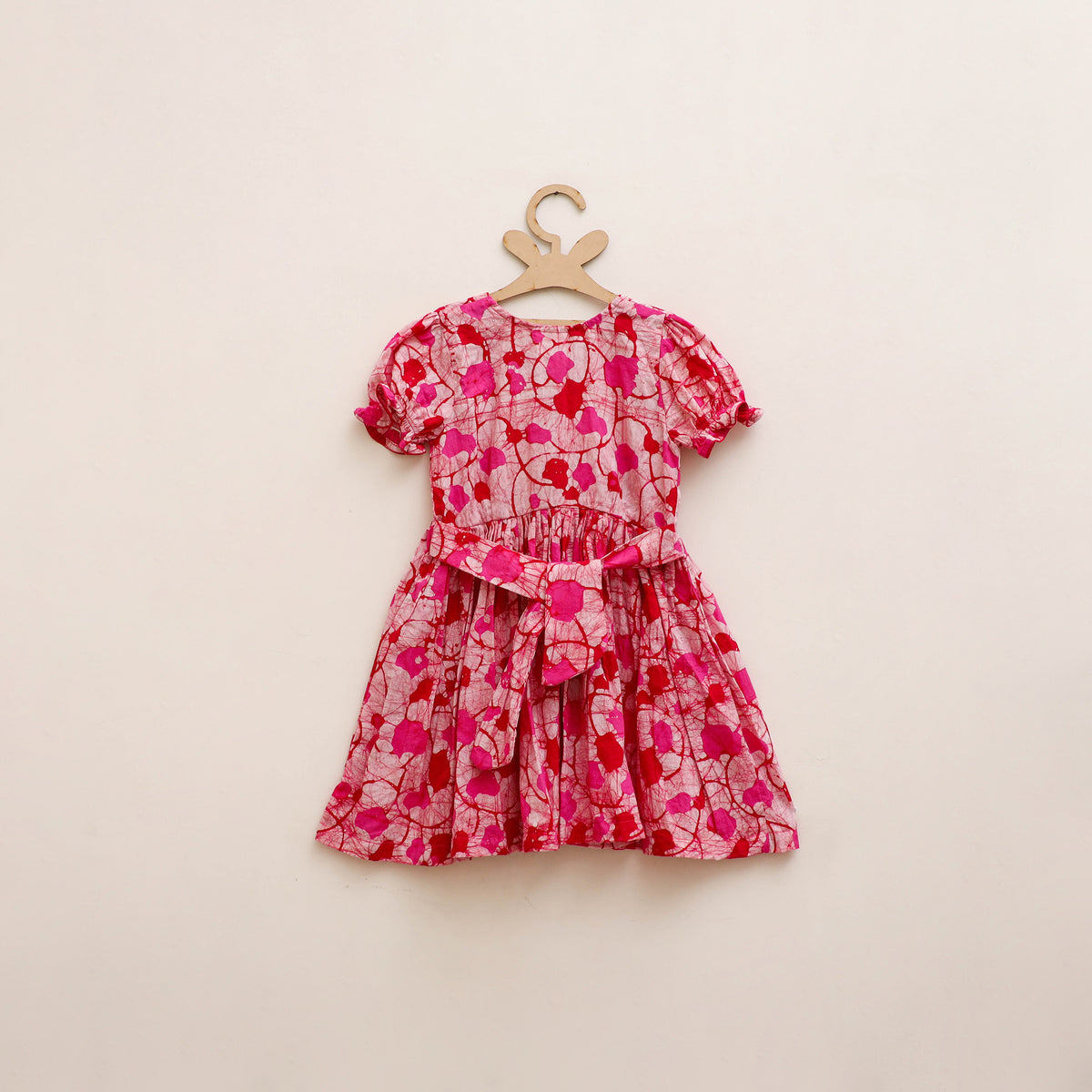 Pure Cotton Girls Frock Dress in Batik Block Prints (3-4 Years) 59