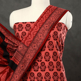  3pc Bagh Print Cotton Dress Material Set