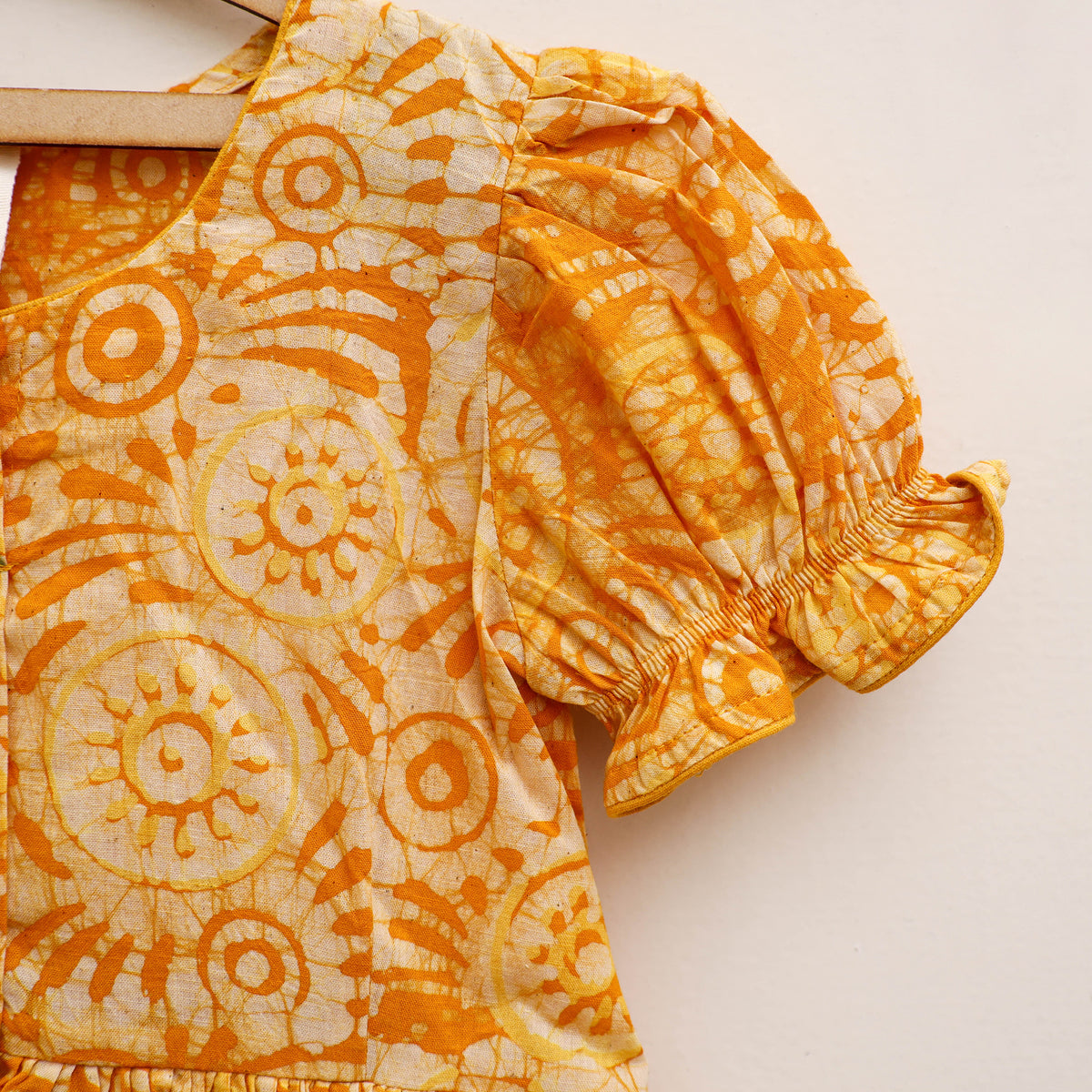 Pure Cotton Girls Frock Dress in Batik Block Prints (3-4 Years) 61