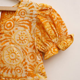 Pure Cotton Girls Frock Dress in Batik Block Prints (3-4 Years) 61