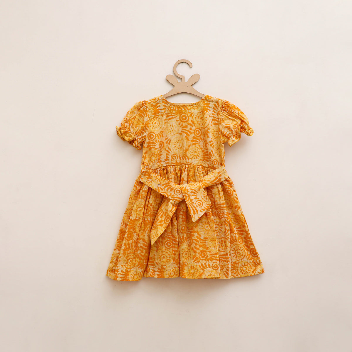 Pure Cotton Girls Frock Dress in Batik Block Prints (3-4 Years) 61