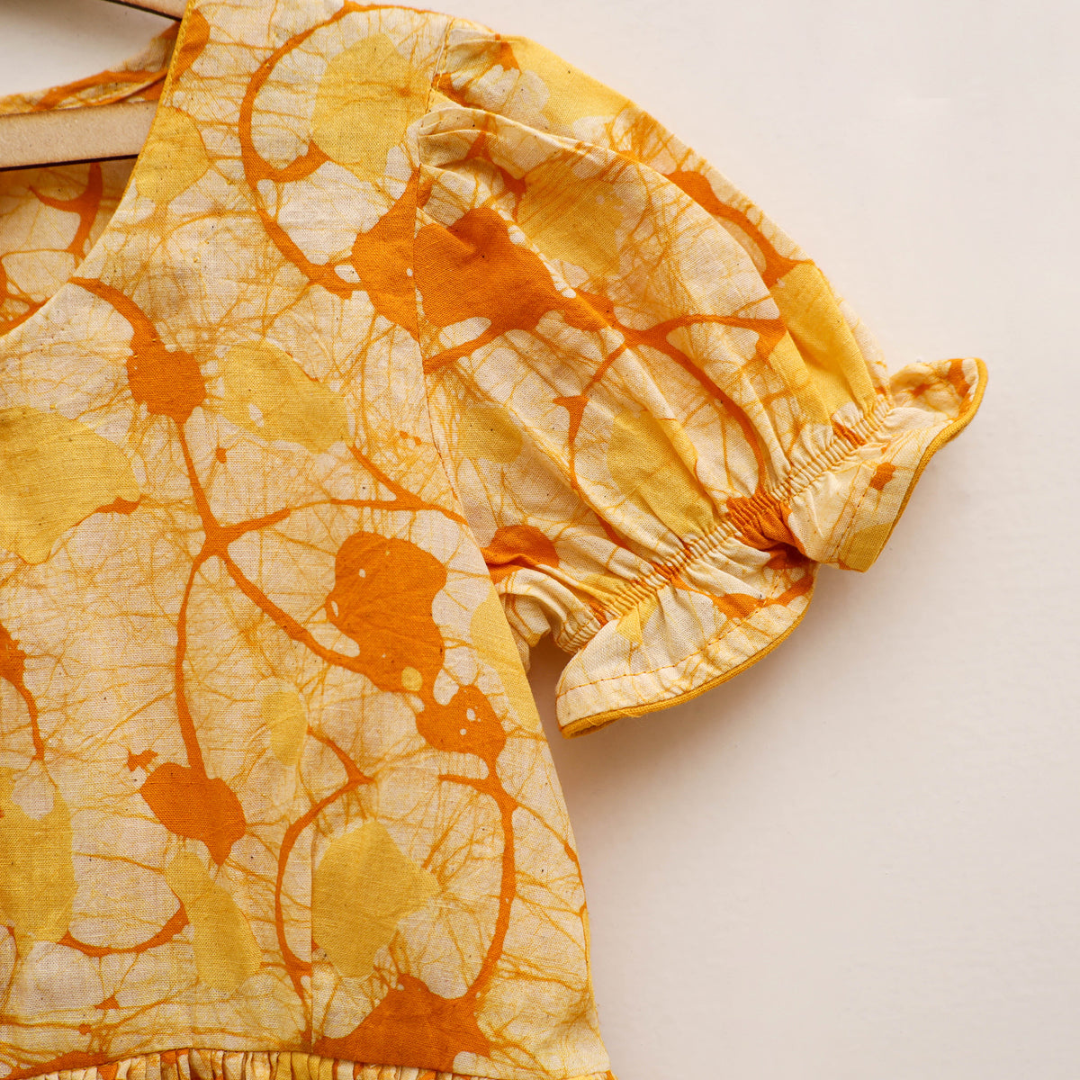 Pure Cotton Girls Frock Dress in Batik Block Prints (3-4 Years) 62
