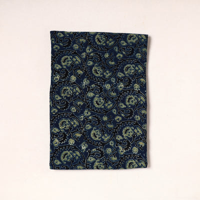 Blue - Ajrakh Block Printed Cotton Precut Fabric (1.25 meter) 51
