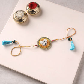 Lion - Handmade Crochet Rakhi by Samoolam 03