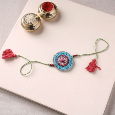 Flower - Handmade Crochet Rakhi by Samoolam 08