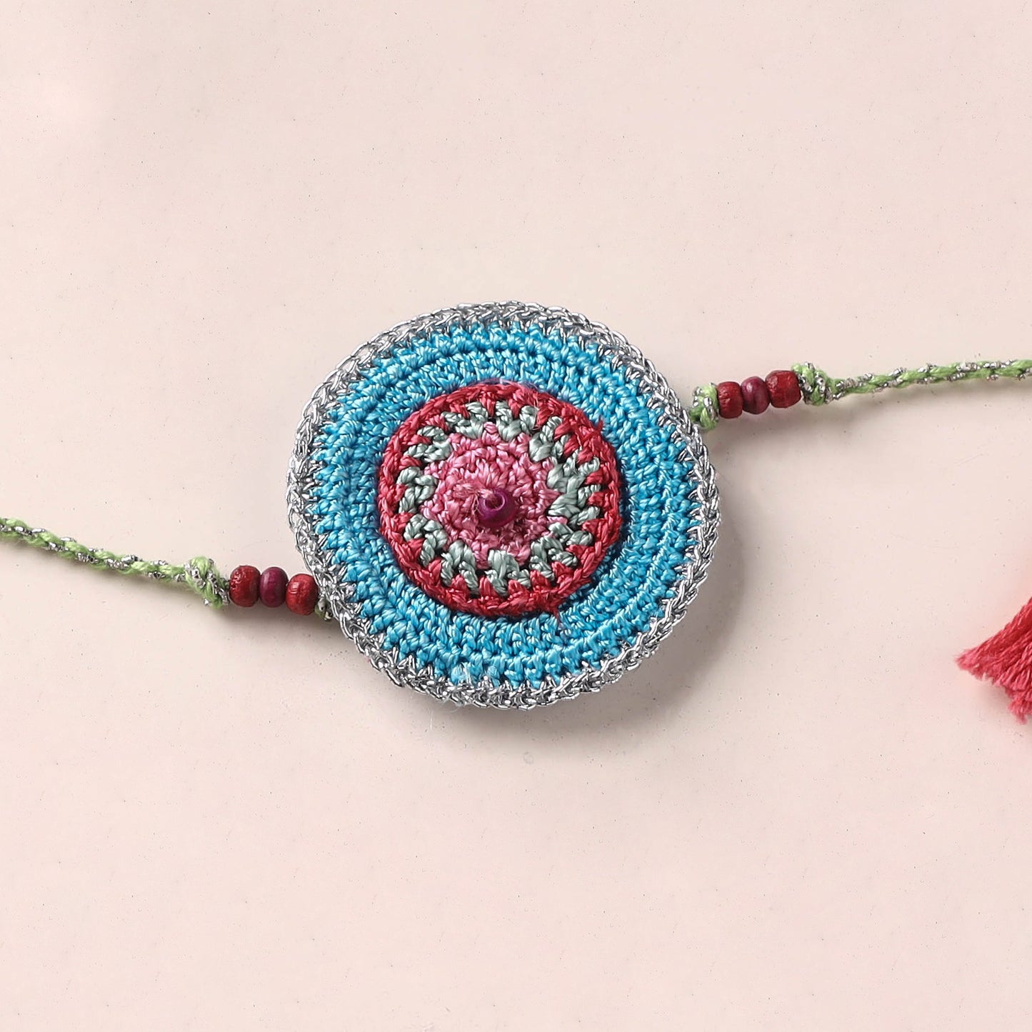 Flower - Handmade Crochet Rakhi by Samoolam 08