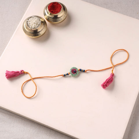 Flower - Handmade Crochet Rakhi by Samoolam 09