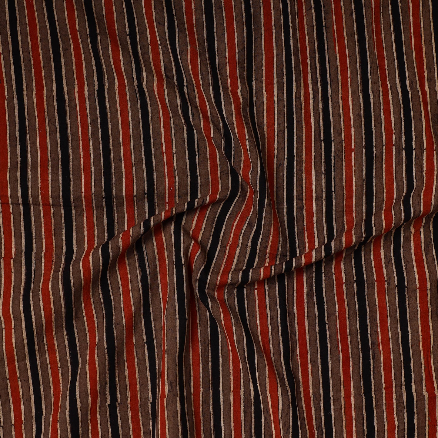Multicolor - Ajrakh Block Printed Cotton Precut Fabric (1.2 meter) 57