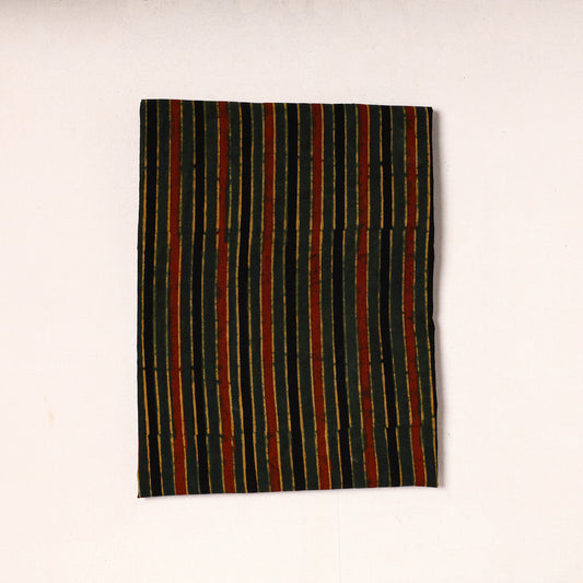 Multicolor - Ajrakh Block Printed Cotton Precut Fabric (1 meter) 58