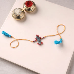 Aeroplane - Reusable Handmade Crochet Work Kids Rakhi by Samoolam 13