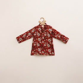 Kids Pure Cotton Kurta in Bagru Block Prints (2-3 Years) 68
