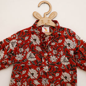 Kids Pure Cotton Kurta in Bagru Block Prints (2-3 Years) 68