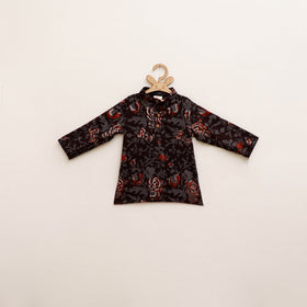 Kids Pure Cotton Kurta in Bagru Block Prints (2-3 Years) 71