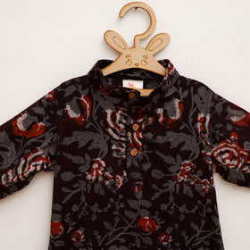 Kids Pure Cotton Kurta in Bagru Block Prints (2-3 Years) 71