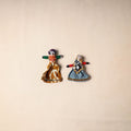 Multicolor - Rajasthani Puppet Couple Handmade Magnet (Set of 2) 03
