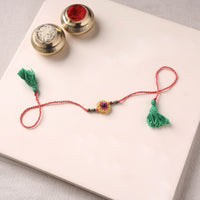 Flower - reusable handmade crochet work kids rakhi