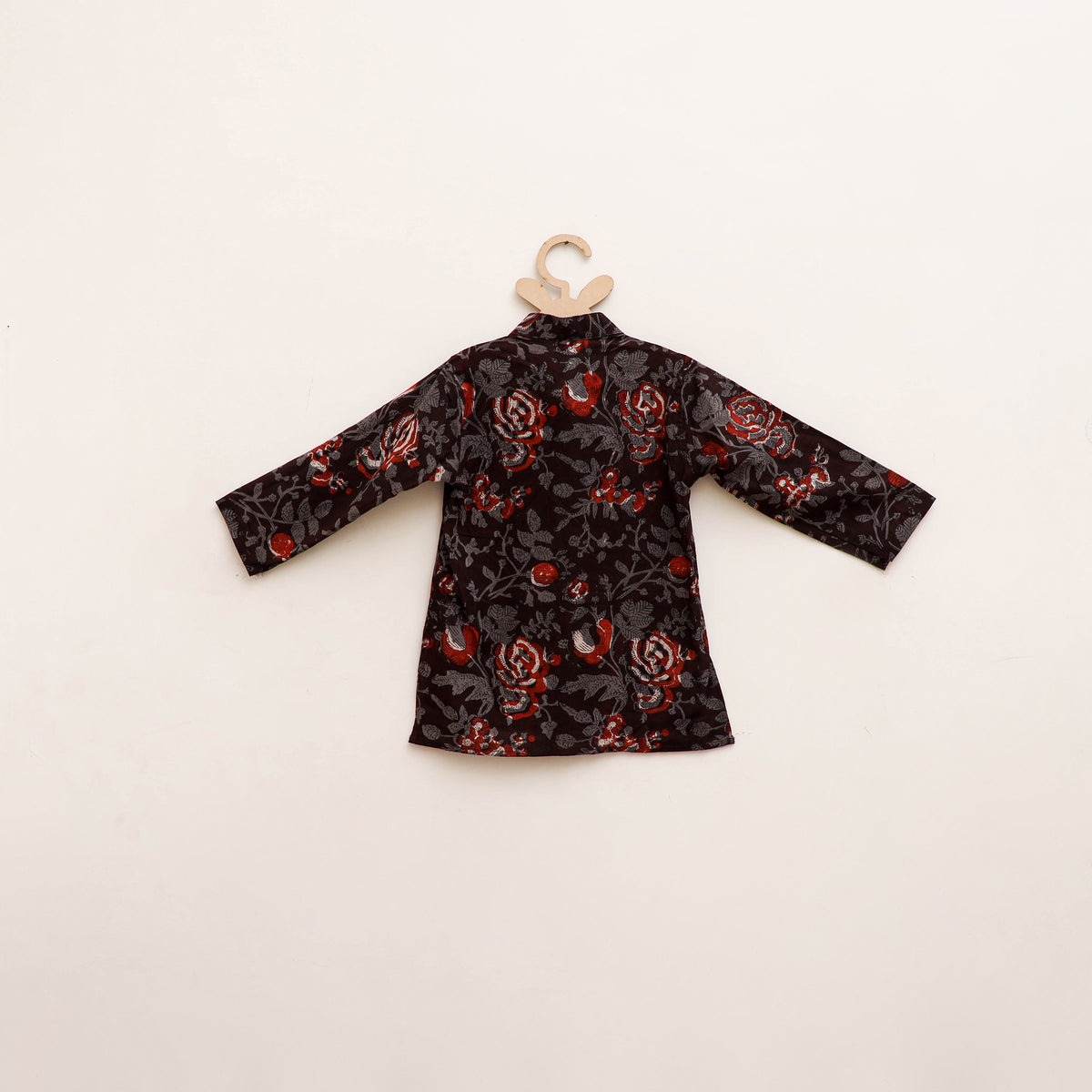 Kids Pure Cotton Kurta in Bagru Block Prints (2-3 Years) 71