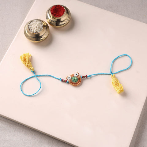 Owl - Handmade Crochet Rakhi by Samoolam 17