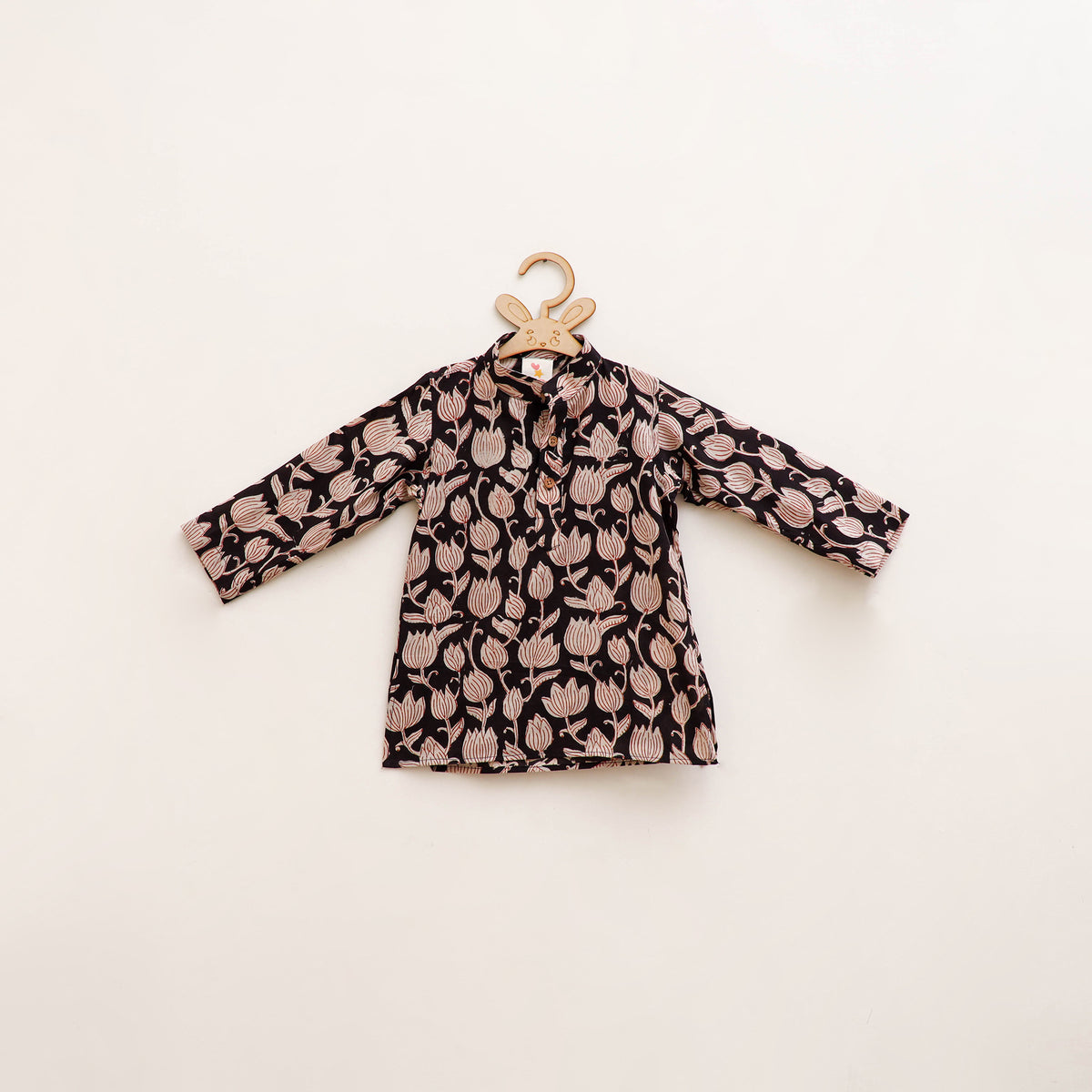 Kids Pure Cotton Kurta in Bagru Block Prints (2-3 Years) 69