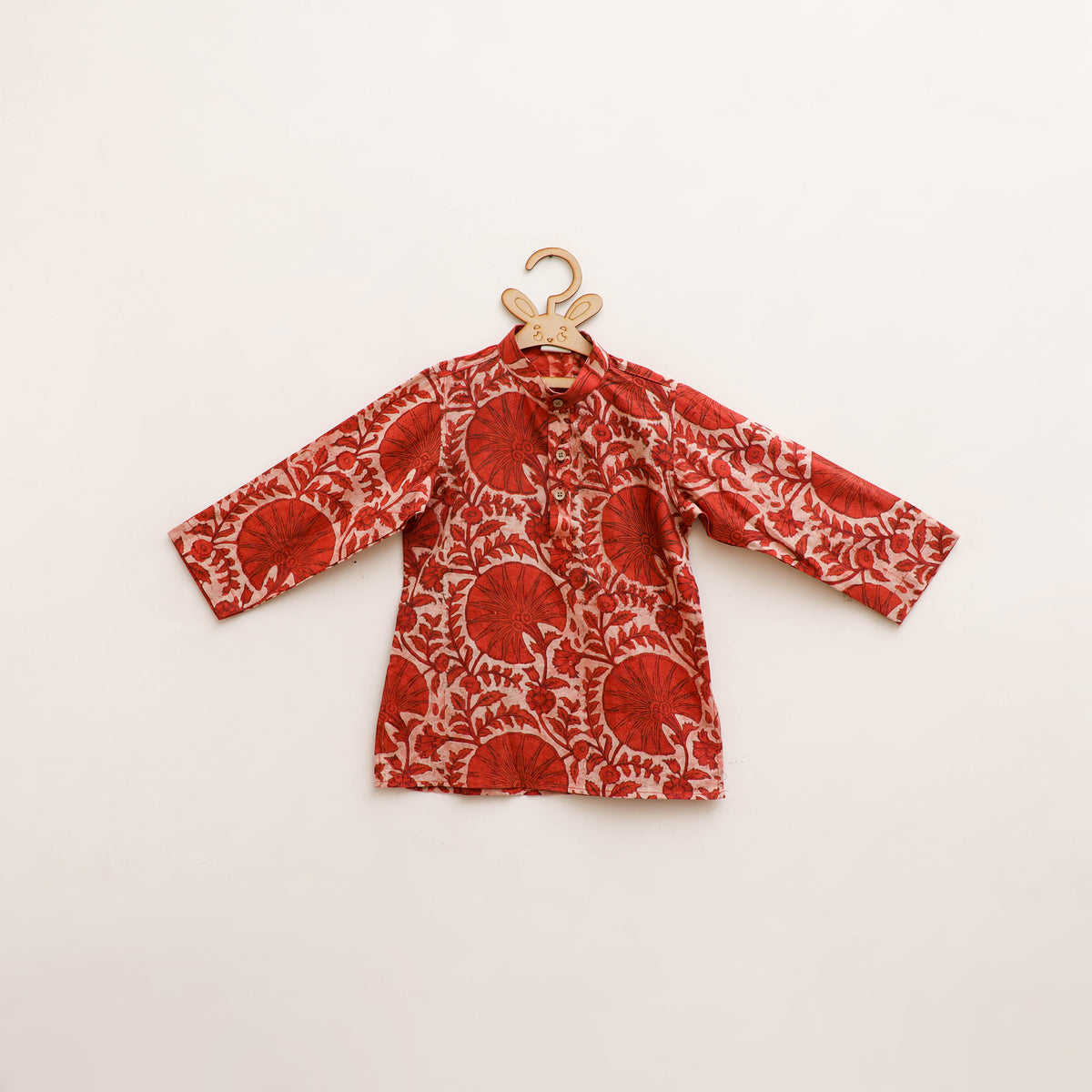 Kids Pure Cotton Kurta in Bagru Block Prints (2-3 Years) 72
