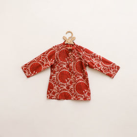 Kids Pure Cotton Kurta in Bagru Block Prints (2-3 Years) 72