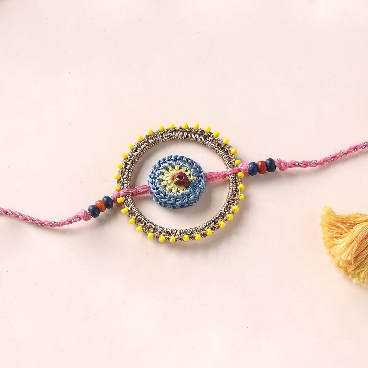 Flower - Handmade Crochet Rakhi by Samoolam 25