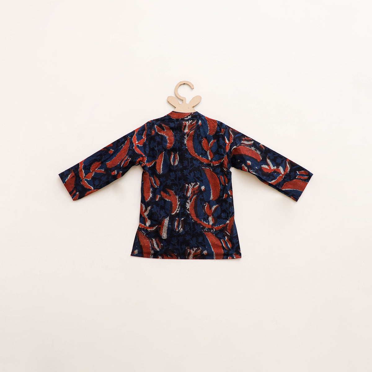 Kids Pure Cotton Kurta in Bagru Block Prints (2-3 Years) 73