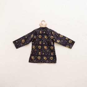 Kids Pure Cotton Kurta in Bagru Block Prints (2-3 Years) 74