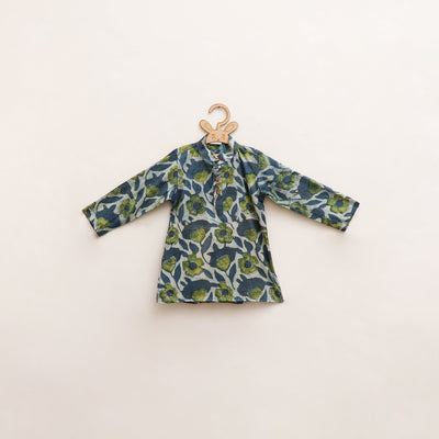 Kids Pure Cotton Kurta in Bagru Block Prints (2-3 Years) 75