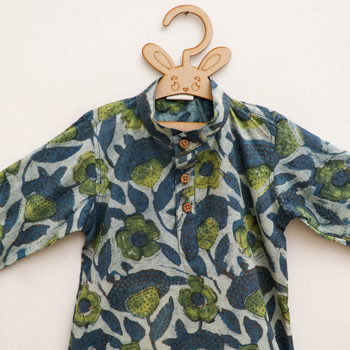 Kids Pure Cotton Kurta in Bagru Block Prints (2-3 Years) 75