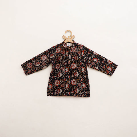 Kids Pure Cotton Kurta in Bagru Block Prints (2-3 Years) 77