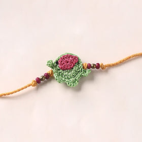 Turtle - Handmade Crochet Rakhi by Samoolam 30