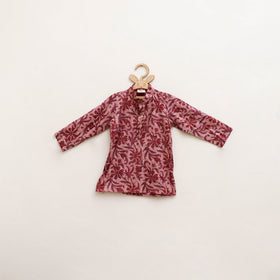 Kids Pure Cotton Kurta in Bagru Block Prints (2-3 Years) 76