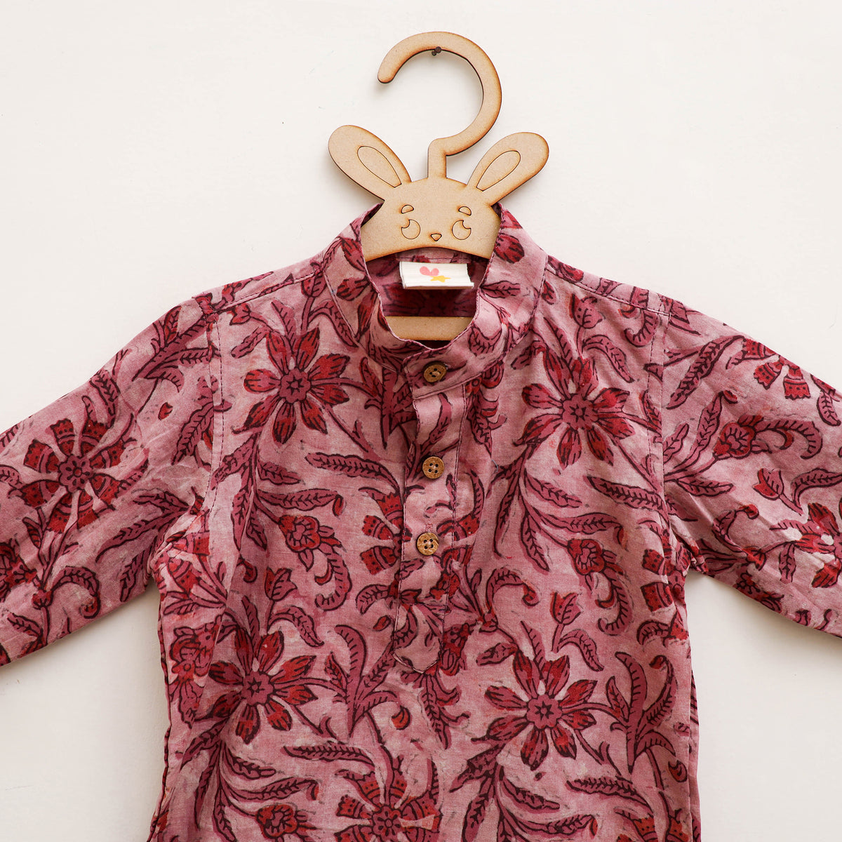 Kids Pure Cotton Kurta in Bagru Block Prints (2-3 Years) 76