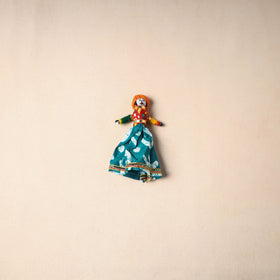 Multicolor - Rajasthani Puppet Couple Handmade Magnet (Set of 2) 08