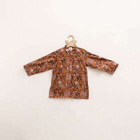 Kids Pure Cotton Kurta in Bagru Block Prints (2-3 Years)  78