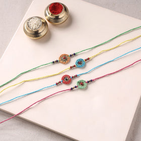 Handmade Crochet Rakhi by Samoolam (set of 4)