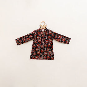 Kids Pure Cotton Kurta in Bagru Block Prints (2-3 Years) 80