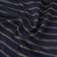 Blue - Natural Dyed Chanderi Silk Akola Print Fabric 12