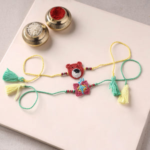 Bear - Handmade Crochet Rakhi by Samoolam (set of 2) 35